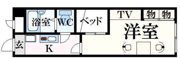 レオパレス国泰寺の物件間取画像